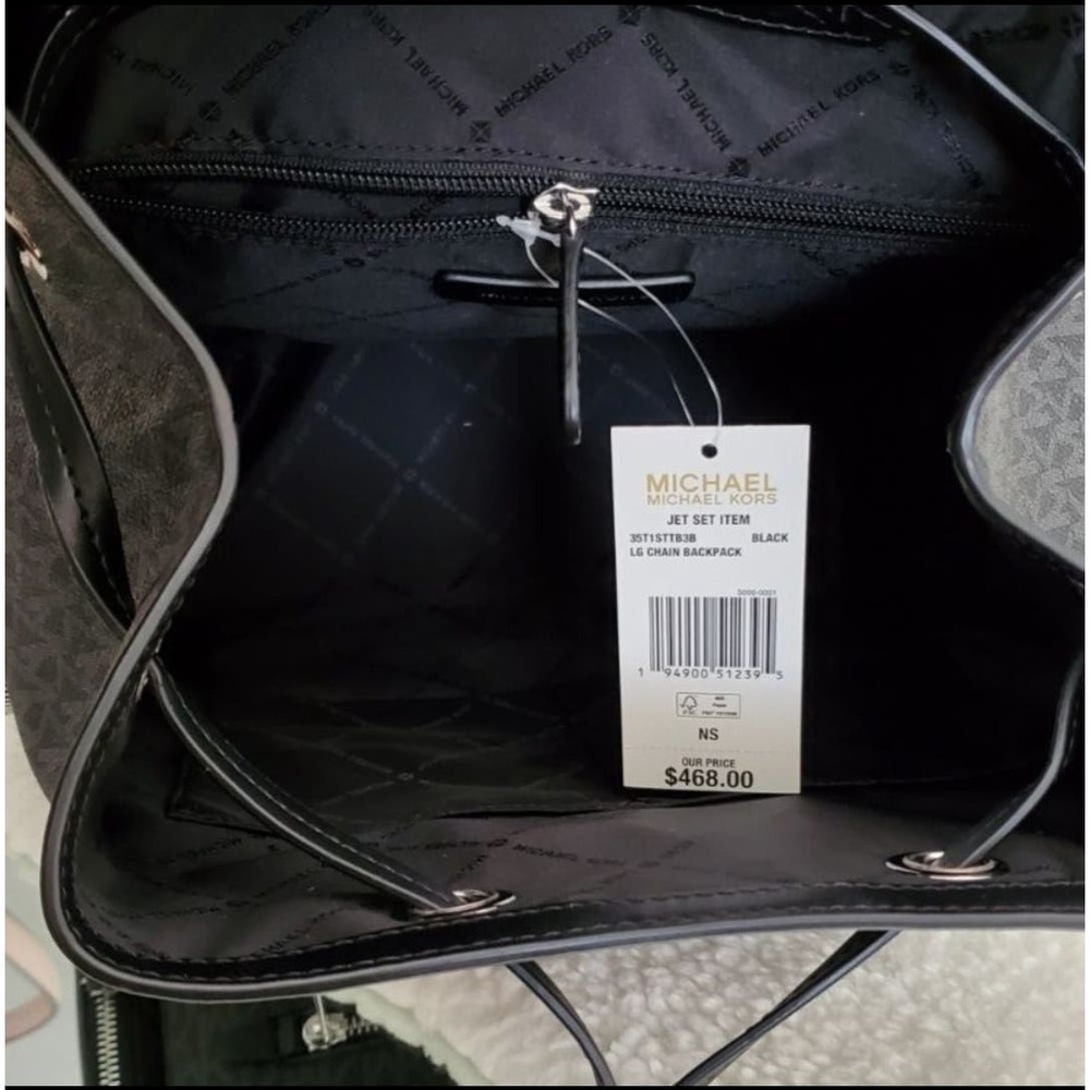 Michael Kors Chain Backpack And Wallet Set - Picture 6 of 10